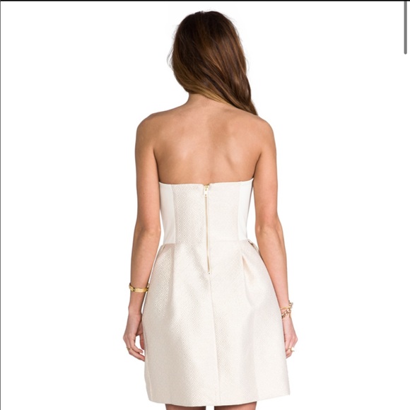 NWOT Revolve Amanda Uprichard Strapless Mini Dress - Picture 4 of 11